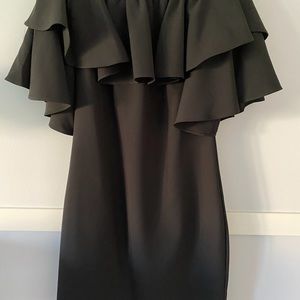 NWT Black Off Shoulder Party Dress Size:M